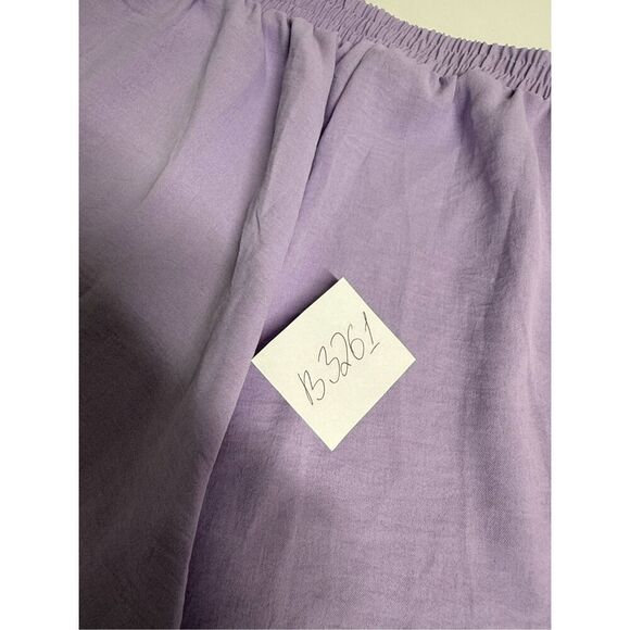 Iris Women’s Lavender Shorts Elastic Back Pockets Size L See Description - Picture 9 of 9